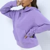 Customized women's half-zipper sports hooded sweatshirt-2