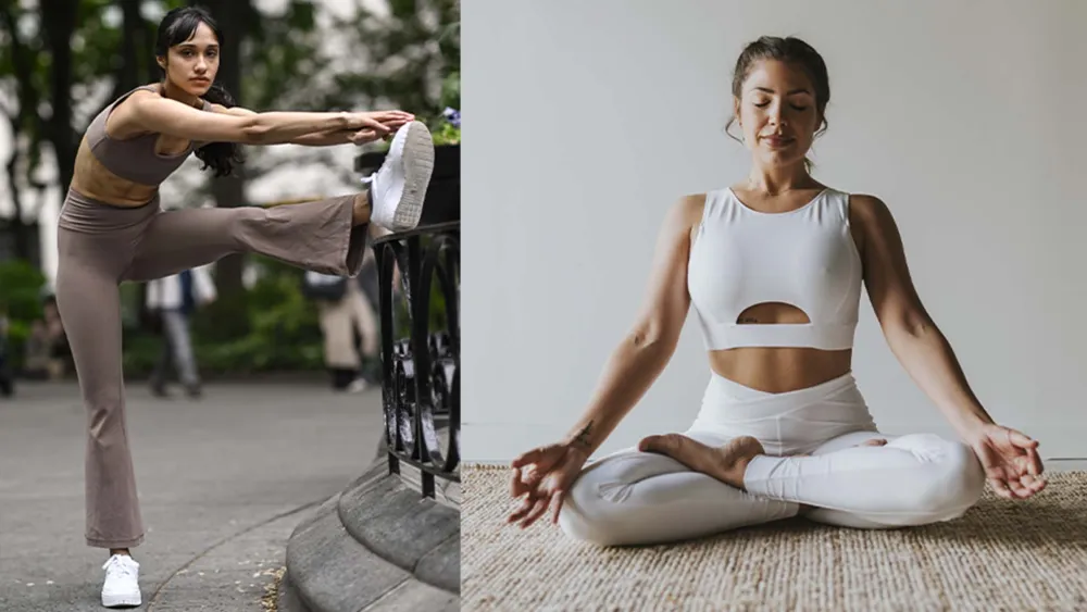 Natural-fiber activewear made with organic cotton and stretch fabric options