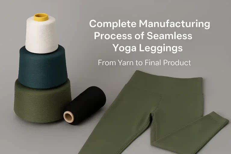 Complete Manufacturing Process of Seamless Yoga Leggings | From Yarn to Final Product