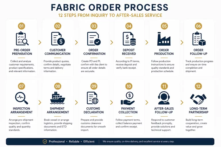 Fabric Order Process Guide: Prevent Production Failures