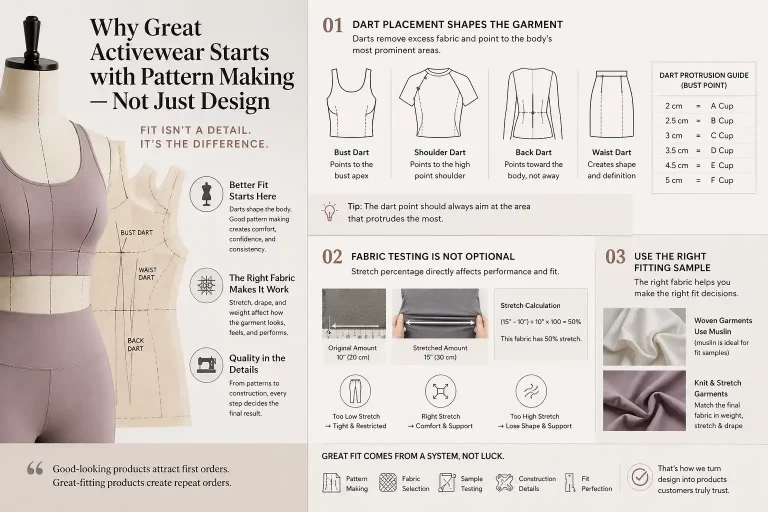 Why Great Activewear Starts with Pattern Making - Not Just Design