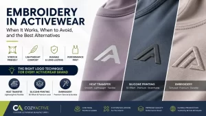 Embroidery Logo in Activewear: Pro, Cons & Best Alternatives