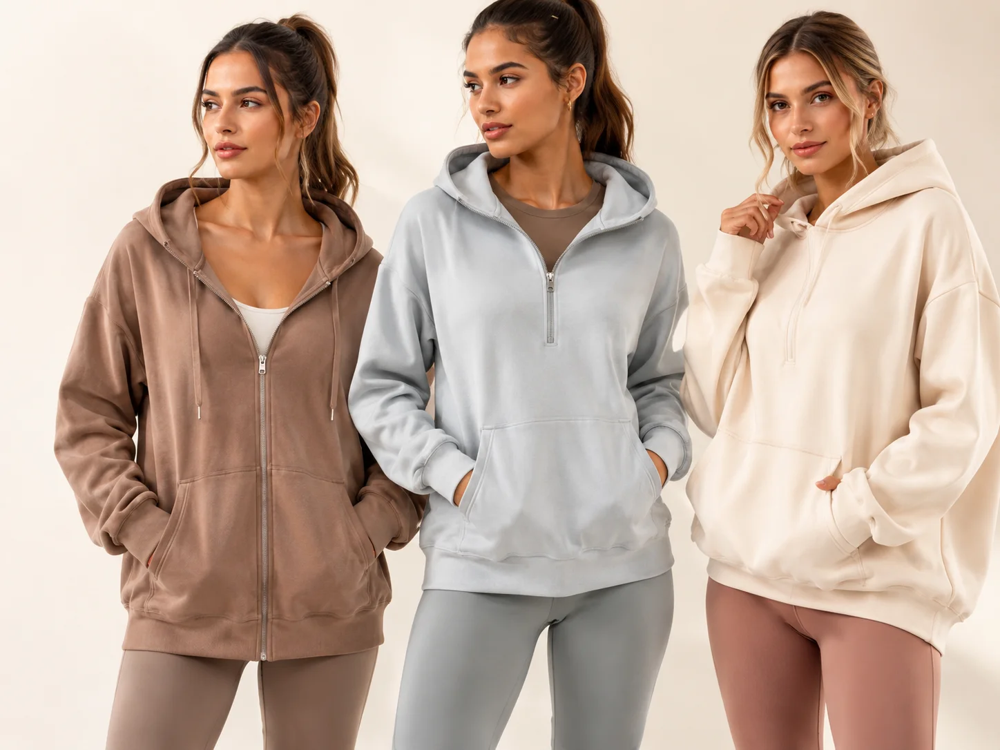 Custom women’s sports hoodies for private label activewear brands
