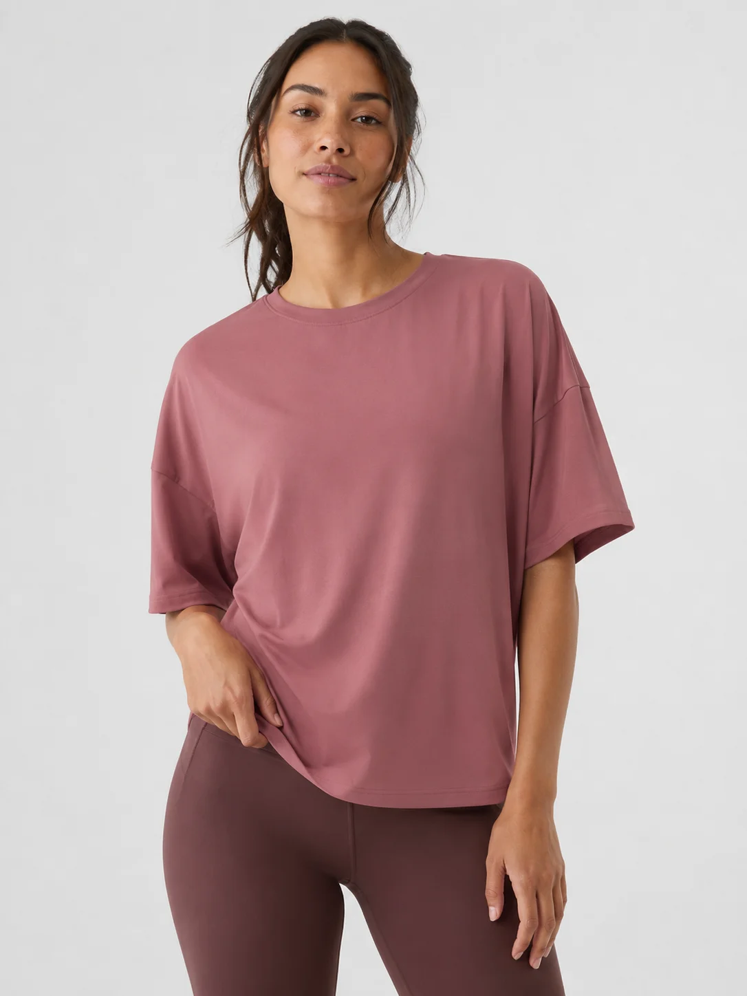 Oversized activewear T-shirt for women