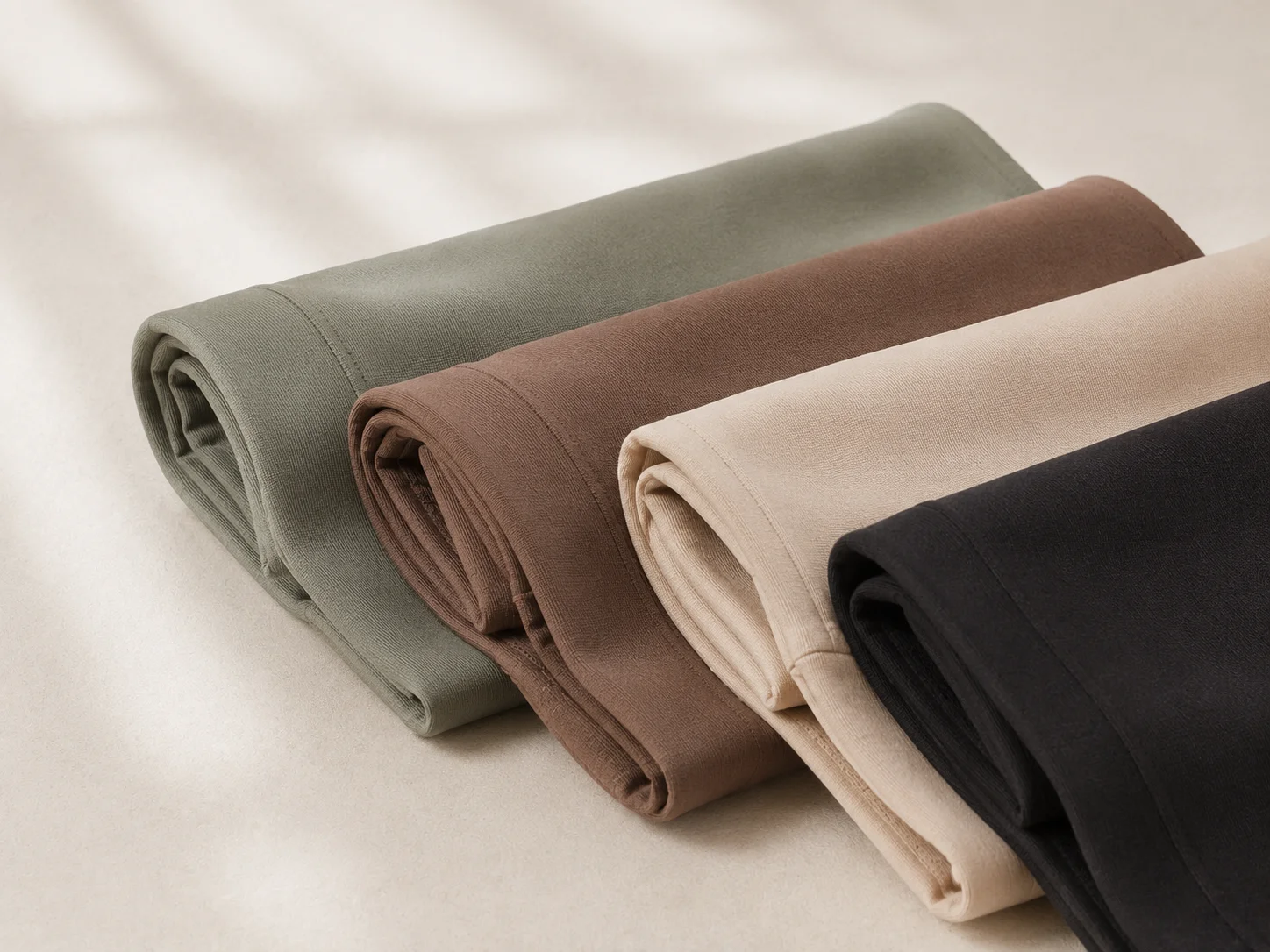 Matte performance fabric options for custom yoga and activewear sets