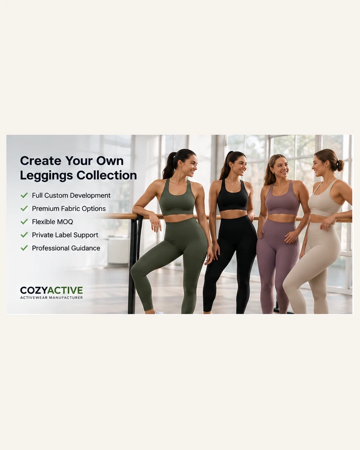 Coordinated private label custom leggings collection