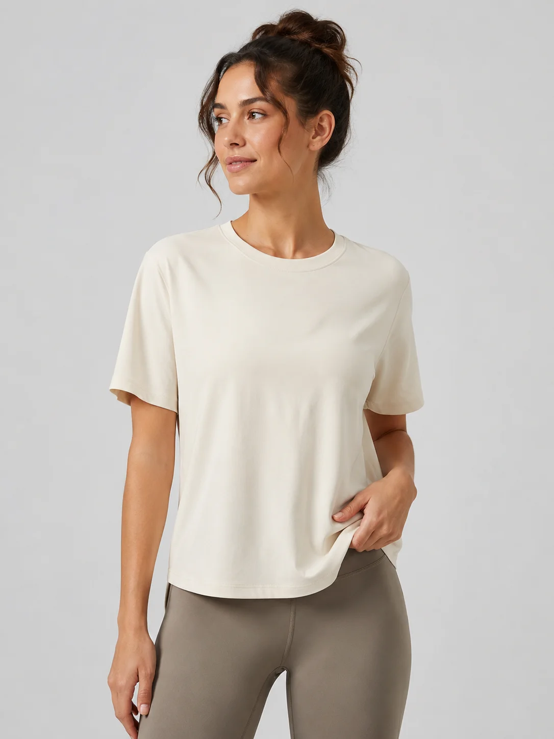 Relaxed training sports T-shirt for women
