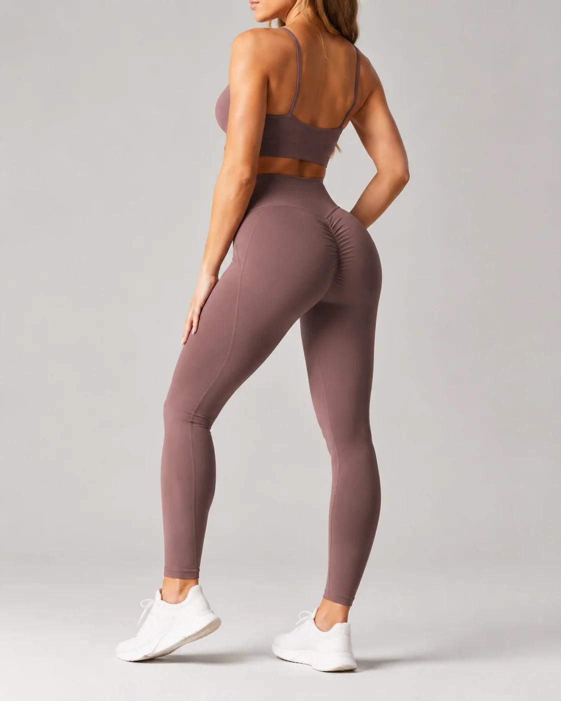 Scrunch and contour custom leggings with shaped back seam