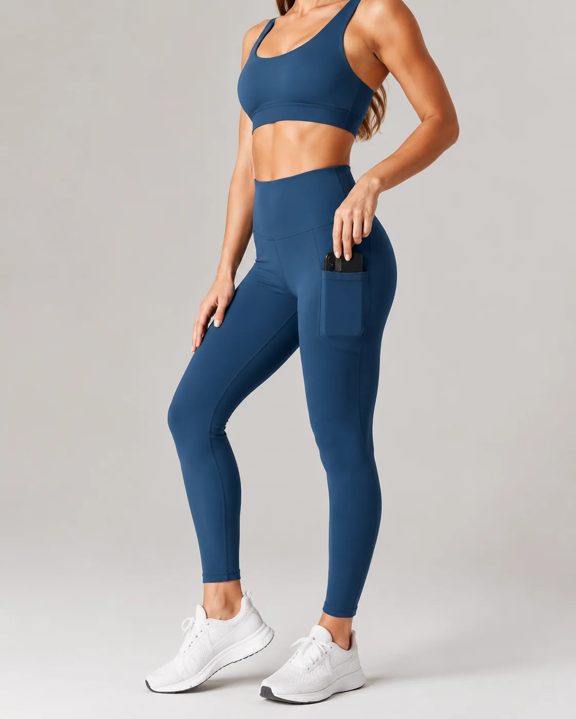 Custom side-pocket training leggings